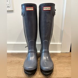 Hunter tall slim Welles with zipper